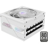 GIGABYTE GP-AE850PM PG5 ICE, 850 Watt voeding  Wit, 6x PCIe, 1x 12VHPWR, Kabelmanagement