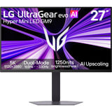 LG UltraGear evo 27GM950B-B 27" 5K Ultra HD gaming monitor Zwart, 1x DisplayPort, 2x HDMI, 1x USB-C, 2x USB-A, 165 Hz / 330 Hz