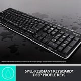 Logitech MK270 draadloze desktopset Zwart, EU lay-out (QWERTY), Rubberdome