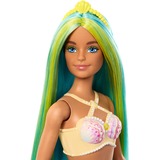 Mattel Barbie Zeemeerminpop met blauw en geel haar en turquoise staart 