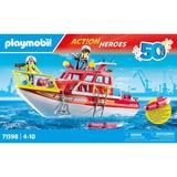 PLAYMOBIL Action Heroes - Brandweerboot Constructiespeelgoed 71598