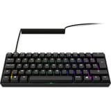 Sharkoon SKILLER SGK50 S4 Gen2 PBT RGB mechanisch gaming toetsenbord Zwart, BE lay-out (AZERTY), Gateron G Pro 3.0 Yellow, 60%, Hot-swappable