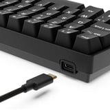 Sharkoon SKILLER SGK50 S4 Gen2 PBT RGB mechanisch gaming toetsenbord Zwart, BE lay-out (AZERTY), Gateron G Pro 3.0 Yellow, 60%, Hot-swappable
