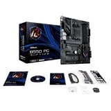 ASRock B550 PG RIPTIDE socket AM4 moederbord Donkergrijs, RAID, 2.5Gb-LAN, Sound, ATX