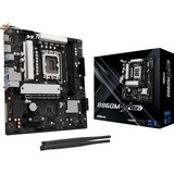 ASRock B860M-X WiFi socket 1851 moederbord Zwart/zilver, RAID, 2.5 Gb-LAN, WLAN, BT, Sound, µATX