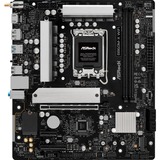 ASRock B860M-X WiFi socket 1851 moederbord Zwart/zilver, RAID, 2.5 Gb-LAN, WLAN, BT, Sound, µATX