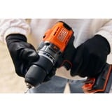 BLACK+DECKER Schroefklop machine/koffer +2x2.0ah schroefboor Oranje/zwart, 2 accu's en oplader inbegrepen