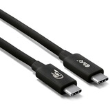 Club 3D USB-C 80Gbps Certified 240W 8k 240Hz kabel Zwart, 1.2m