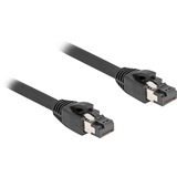 DeLOCK Patchkabel S/FTP, RJ-45 met Cat.8.1 Zwart, 1 meter