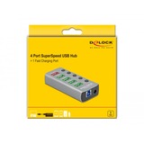 DeLOCK USB 3.2 Gen 1 Hub met 4 poorten usb-hub Grijs