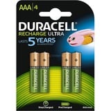 Duracell Recharge Ultra AAA-batterijen, 4 stuks oplaadbare batterij 