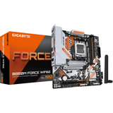 GIGABYTE B850M FORCE WIFI6E socket AM5 moederbord Zwart/zilver, RAID, 2,5Gb-LAN, Wi-Fi 6E, BT, Sound, µATX