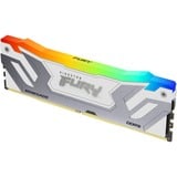 Kingston FURY 48 GB DDR5-8400 (2x 24 GB) Dual-Kit werkgeheugen Zilver/wit, KF584CU40RWAK2-48, Renegade RGB, XMP 3.0