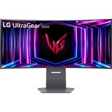 LG UltraGear OLED 34GS95QE-B 33.9" Curved UltraWide gaming monitor Zwart/paars, 2x HDMI, 1x DisplayPort, 2x USB-A, USB-B, 240 Hz