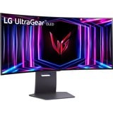 LG UltraGear OLED 34GS95QE-B 33.9" Curved UltraWide gaming monitor Zwart/paars, 2x HDMI, 1x DisplayPort, 2x USB-A, USB-B, 240 Hz