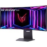 LG UltraGear OLED 34GS95QE-B 33.9" Curved UltraWide gaming monitor Zwart/paars, 2x HDMI, 1x DisplayPort, 2x USB-A, USB-B, 240 Hz