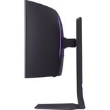 LG UltraGear OLED 34GS95QE-B 33.9" Curved UltraWide gaming monitor Zwart/paars, 2x HDMI, 1x DisplayPort, 2x USB-A, USB-B, 240 Hz