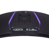 LG UltraGear OLED 34GS95QE-B 33.9" Curved UltraWide gaming monitor Zwart/paars, 2x HDMI, 1x DisplayPort, 2x USB-A, USB-B, 240 Hz