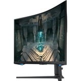 Samsung Odyssey G6 G65B 32" gaming monitor Zwart, 2x HDMI, DisplayPort, 2x USB-A, RJ-45, 240 Hz
