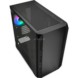 Sharkoon MK2 RGB mini tower behuizing Zwart | 2x USB-A | 1x USB-C | RGB | Tempered Glass