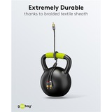 goobay Plus Cinch Y-kabel Zwart/zilver, 2 meter