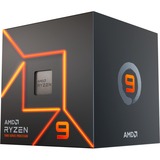 AMD Ryzen 9 7900, 3,7 GHz (5,4 GHz Turbo Boost) socket AM5 processor Unlocked, Wraith Prism, Boxed