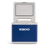 Igloo IH45 AC/DC hybride koelbox Donkerblauw/wit, 43 liter