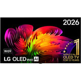 LG OLED evo AI W6 True Wireless (OLED83W69LA) 83" 4K Ultra HD tv Zwart, 4x HDMI, 2x USB, Bluetooth, LAN, WLAN, CI+, HDR10, Dolby Vision