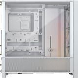 Corsair FRAME 4000D RS ARGB midi tower behuizing Wit | 2x USB-A | 1x USB-C | RGB | Tempered Glass