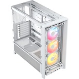 Corsair FRAME 4000D RS ARGB midi tower behuizing Wit | 2x USB-A | 1x USB-C | RGB | Tempered Glass