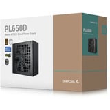 DeepCool PL650D 650 watt voeding  Zwart, 1x 12V-2x6, 2x PCIe