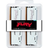Kingston FURY Beast RGB 64 GB DDR5-6000 (2x 32 GB) werkgeheugen Wit, KF560C30BWEAK2-64, XMP 3.0, EXPO 1.1