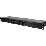 LogiLink IP-schakelbare 8-weg C13 PDU Zwart