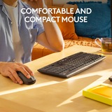 Logitech MK295 Silent draadloze desktopset Zwart, US-International lay-out (QWERTY), 100%