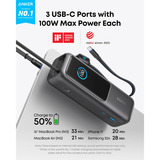 Anker Laptop Power Bank 165W powerbank Grijs, 25.000mAh