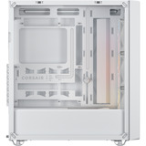 Corsair 3200D RS ARGB White midi tower behuizing Wit | 1x USB-A | 1x USB-C | RGB | Tempered Glass