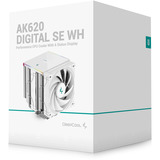 DeepCool AK620 DIGITAL WH RGB CPU-koeler Wit, 4-pin PWM