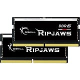 G.Skill 64 GB DDR5-5600 Kit laptopgeheugen Zwart, F5-5600S4040A32GX2-RS, Ripjaws, XMP