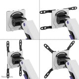 Neomounts DS70-256RD1 ACE gaming monitorarm Paars/zwart, Gasveer, Topfix, 180°-stop