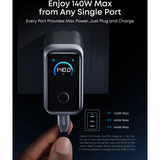 Anker 160W Prime oplader met led-scherm Grijs, 3x USB-C