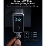 Anker 160W Prime wandoplader met led-scherm Grijs
