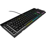 Corsair K55 RGB PRO gaming toetsenbord Zwart, US lay-out (QWERTY), Membraan, 100%, RGB leds