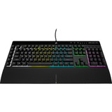 Corsair  K55 RGB PRO Gaming toetsenbord Zwart, US lay-out, Membraan, RGB-leds