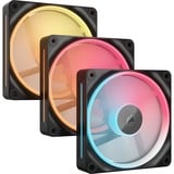Corsair iCUE LINK LX120-R RGB Reverse Starterskit case fans Zwart, 3 stuks, 120 x 120 x 25 mm, PWM