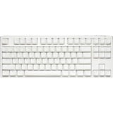 Ducky One 3 RGB TKL, gaming toetsenbord Wit, BE Lay-out, Cherry MX Silent Red, RGB leds, TKL, ABS