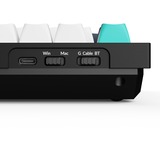 Keychron Q6 Max-M4Z QMK, toetsenbord Zwart, BE Lay-out, Gateron Jupiter Banana, RGB leds, Hot-swappable, Bluetooth, 2.4GHz