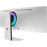 Samsung Odyssey G9 G95SD 49" Curved UltraWide gaming monitor Zilver, HDMI, Micro-HDMI, DisplayPort, 2x USB-C, Wi-Fi 5, BT, 240 Hz