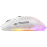 SteelSeries Aerox 3 Wireless Gen 2 Ghost gaming muis Wit/transparant, 26.000 DPI | RGB | 2,4 GHz