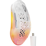SteelSeries Aerox 3 Wireless Gen 2 Ghost gaming muis Wit/transparant, 26.000 DPI | RGB | 2,4 GHz
