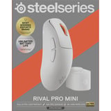 SteelSeries Rival Pro Mini gaming muis Wit, 100 - 42.000 DPI, 8K, UWB / 6 GHz
